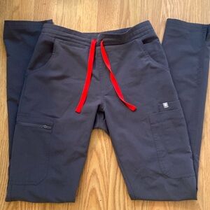 figs charcoal grey XXS/T tall yola skinny scrub pants